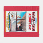 Panama en Canal Airplane Movie Promo Poste Fleece Deken (Voorkant (Horizontaal))