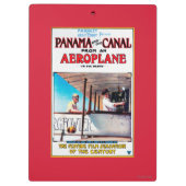 Panama en Canal Airplane Movie Promo Poste Klembord (Achterkant)