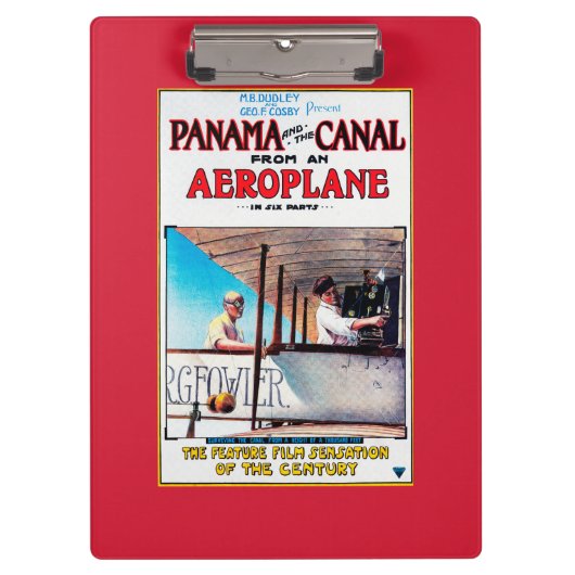 Panama en Canal Airplane Movie Promo Poste Klembord (Voorkant)