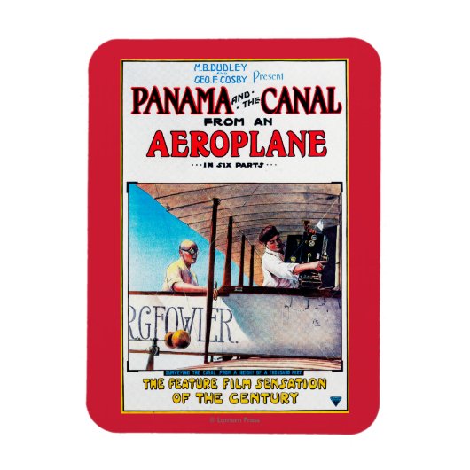 Panama en Canal Airplane Movie Promo Poste Magneet (Verticaal)