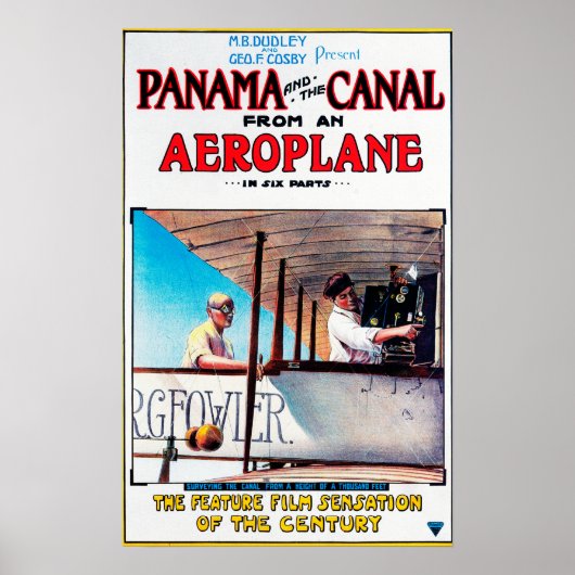 Panama en Canal Airplane Movie Promo Poste Poster (Voorkant)