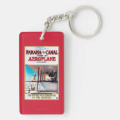 Panama en Canal Airplane Movie Promo Poste Sleutelhanger (achterkant)