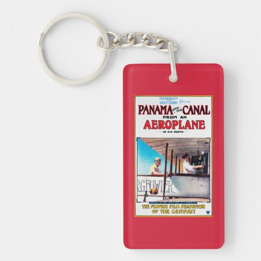 Panama en Canal Airplane Movie Promo Poste Sleutelhanger (Voorkant)