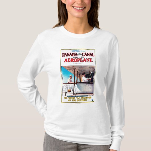 Panama en Canal Airplane Movie Promo Poste T-shirt (Voorkant)