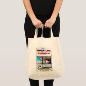 Panama en Canal Airplane Movie Promo Poste Tote Bag (Voorkant (product))