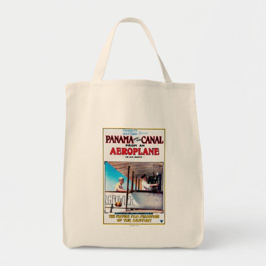 Panama en Canal Airplane Movie Promo Poste Tote Bag (Voorkant)