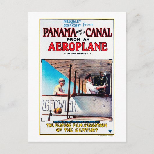 Panama en het Poster van de filmprojectie van het Briefkaart (Voorkant)