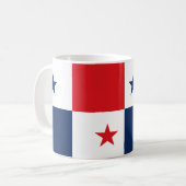 Panama Flag Keramische Koffie Mok (Voorkant links)
