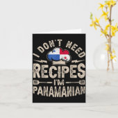 Panama Flag Proud Panamanians Men &amp; Women  Kaart (Gele Bloem)