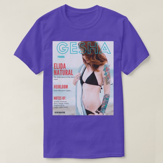 Panama Gesha Magazine T-shirt (Design voorkant)