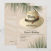 Panama Hoed en sigaar Kaart (Voorkant / Achterkant)