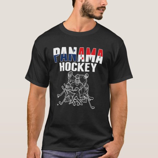Panama Ice Hockey Panamanian Hockey Team Support T-shirt (Voorkant)