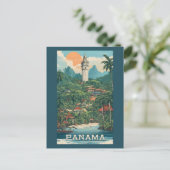Panama Illustratie Briefkaart (Staand voorkant)