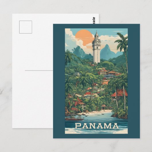 Panama Illustratie Briefkaart (Voorkant / Achterkant)