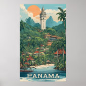 Panama Illustratie Poster (Voorkant)