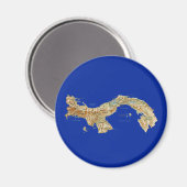 Panama Kaart Magneet (Voorkant / Achterkant)