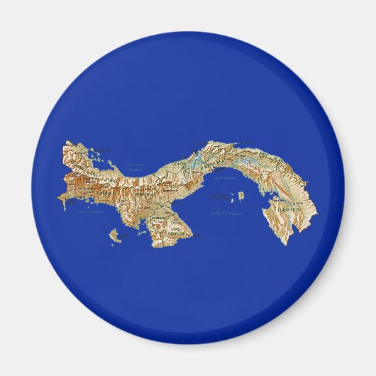 Panama Kaart Magneet (Voorkant)