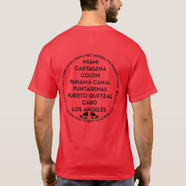 Panama Kanaal Eerste Keer Terug Zwarte Logo T-shirt