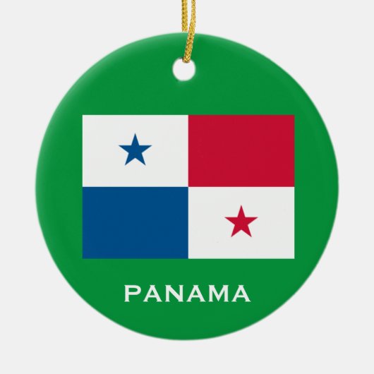 Panama Keramische kerstversiering Keramisch Ornament (Voorkant)
