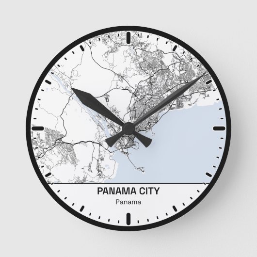 Panama Klok Stad Lijn Kunst (Voorkant)