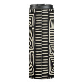 Panama Kuna Indian Mola Pajaro - Black White Thermosbeker (Achterkant)