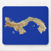 Panama Map Mousepad Muismat (Voorkant)