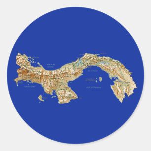 Panama Map Sticker