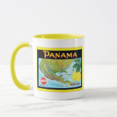Panama-merk ~ etiket met fruitkratten mok (Links)