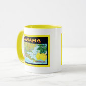 Panama-merk ~ etiket met fruitkratten mok (Voorkant links)