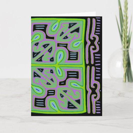 Panama Mola Music Box Kaart (Voorkant)