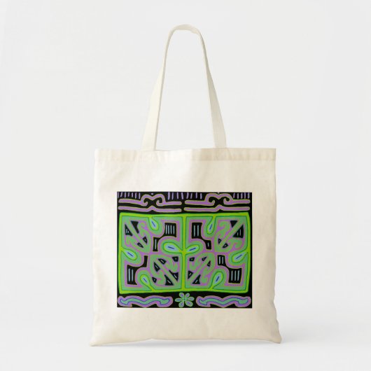 Panama Mola Muziekschaal Tote Bag (Voorkant)