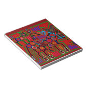 Panama Mola - Red een paardenride als Cowboy Notitieblok (Schuin)