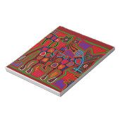 Panama Mola - Red een paardenride als Cowboy Notitieblok (Linkerzijde)