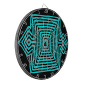 Panama Mola Tortoise - Blue Black Dartbord (Voorkant Links)