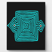 Panama Mola Tortoise - Blue Black Fotoplaat (Voorkant)