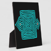 Panama Mola Tortoise - Blue Black Fotoplaat (Zijkant)