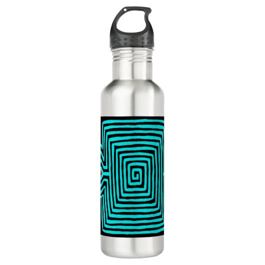 Panama Mola Tortoise - Blue Black Waterfles (Voorkant)