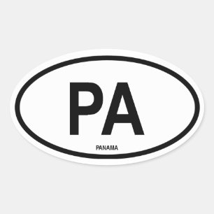 Panama "PA" Ovale Sticker