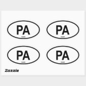 Panama "PA" Ovale Sticker (Vel)