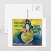 Panama Pacific Apple-label Briefkaart (Voorkant / Achterkant)