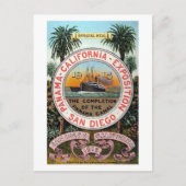 Panama Pacific Expo 1915 Vintage Briefkaart (Voorkant)