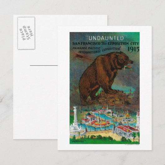 Panama Pacific International Expo Advertisement Briefkaart (Voorkant / Achterkant)