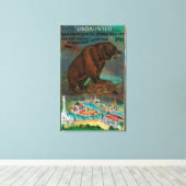 Panama Pacific International Expo Advertisement Canvas Afdruk (Insitu (Houten vloer))