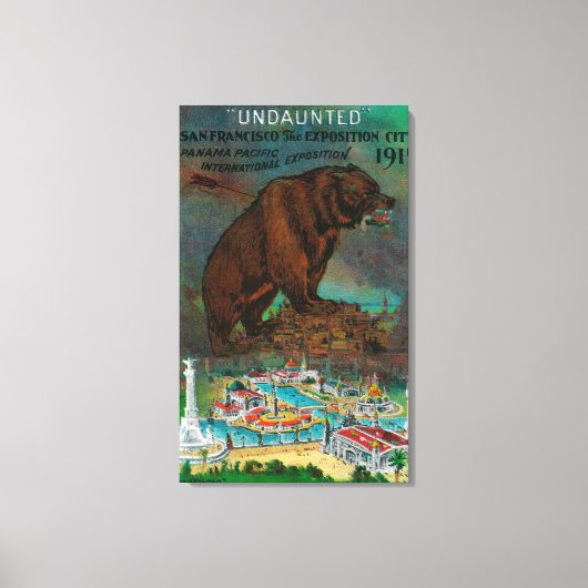 Panama Pacific International Expo Advertisement Canvas Afdruk (Voorkant)