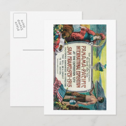 Panama Pacific International Expo Briefkaart (Voorkant / Achterkant)