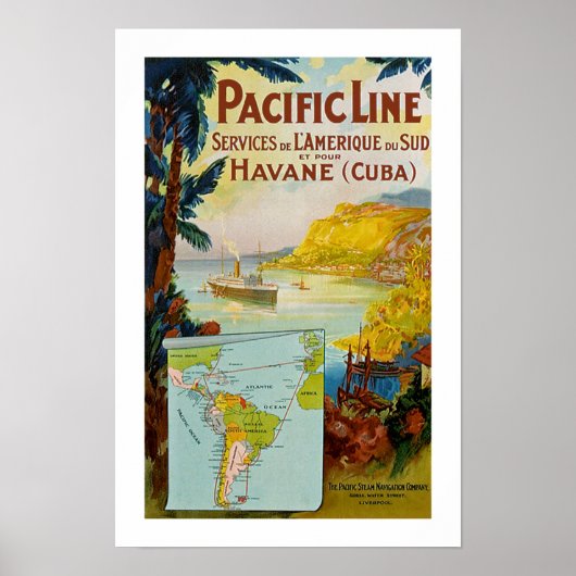 Panama Pacific Line Poster (Voorkant)