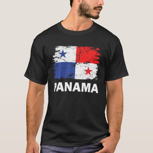  Panama Panamanian Flag Pride Support Panam T-shirt (Voorkant)
