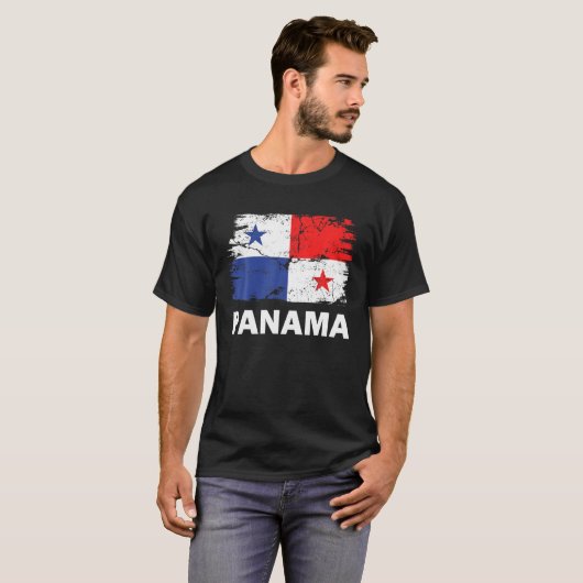  Panama Panamanian Flag Pride Support Panam T-shirt (Voorkant volledig)