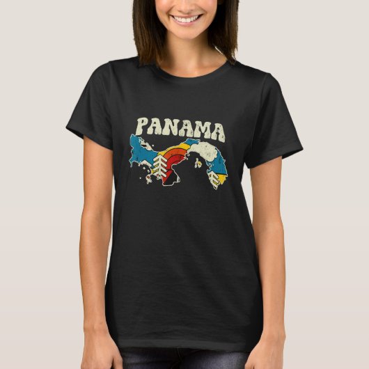 Panama Panamese landkaart T-shirt (Voorkant)