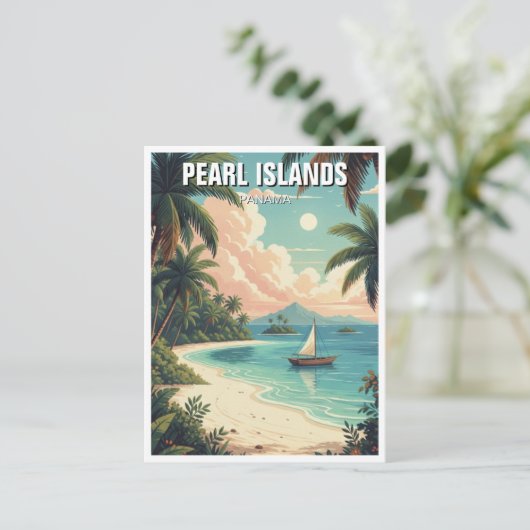 Panama Pearl Islands Reizen Briefkaart (Staand voorkant)